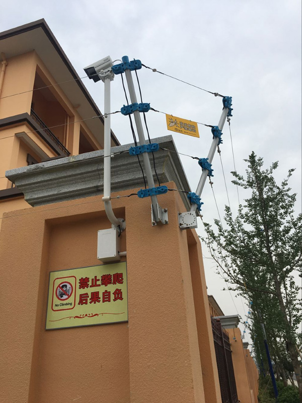 别墅安全电子围栏美观阻挡与报警一体